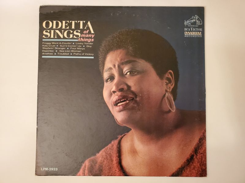 Odetta Odetta Sings of Many Things vinyl record